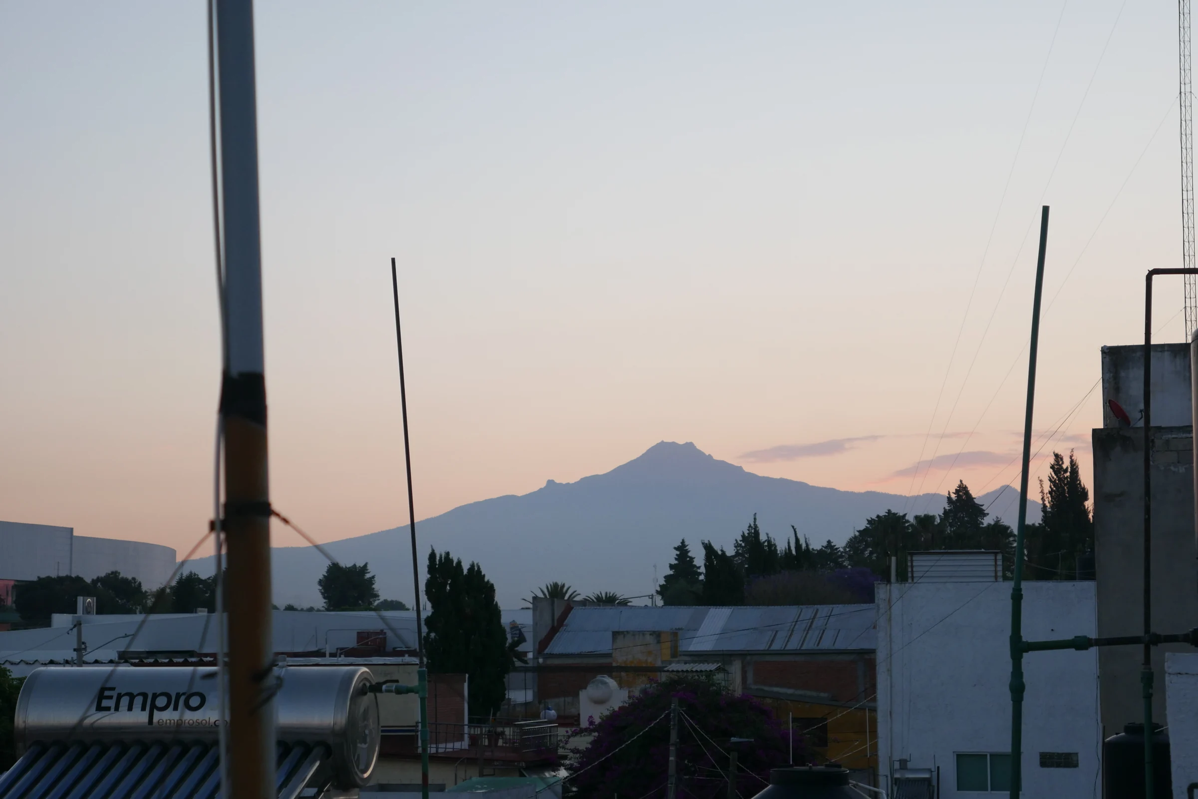 La Malinche al amanecer desde Puebla
